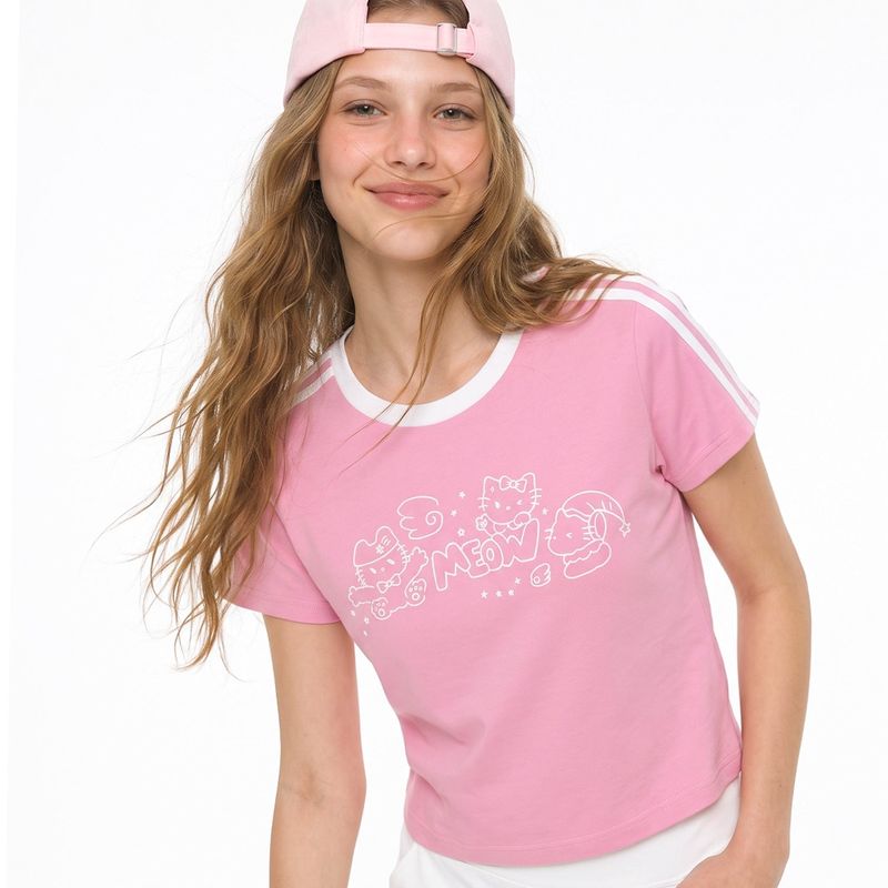 RANDOMOFF（ランダムオフ）の「MEOW KITTENS TRACK CROP T-SHIRT (5color)（Tops）」