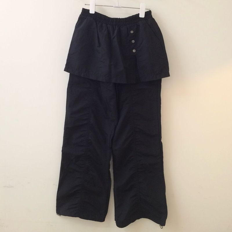Shirred Skirt Pants