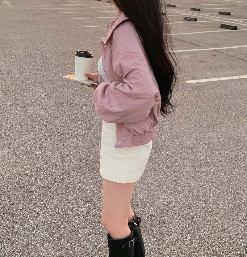 [Bellide made] Bubble Hidden Cropped Field Jacket