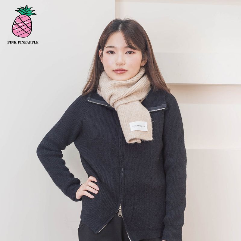 PINK PINEAPPLE（ピンクパイナップル）の「RIB SOLID MUFFLER（Fashion Accessories）」