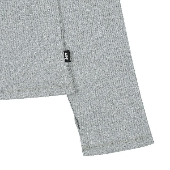 PATCH WAFFLE HENLEY NECK Long sleeves(JTOWHL-0001)