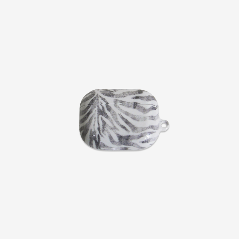 mineor（マインオアー）の「[MADE] zebra glossy hard airpod/buds case (gray)（Smartphone Accessories）」