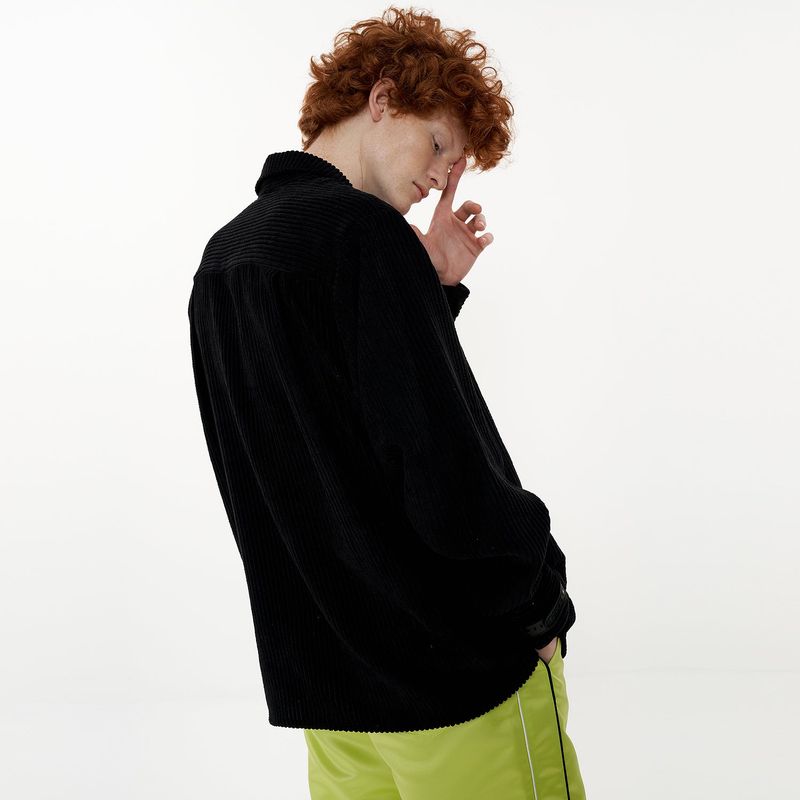 Melting Button Shirt [Black]