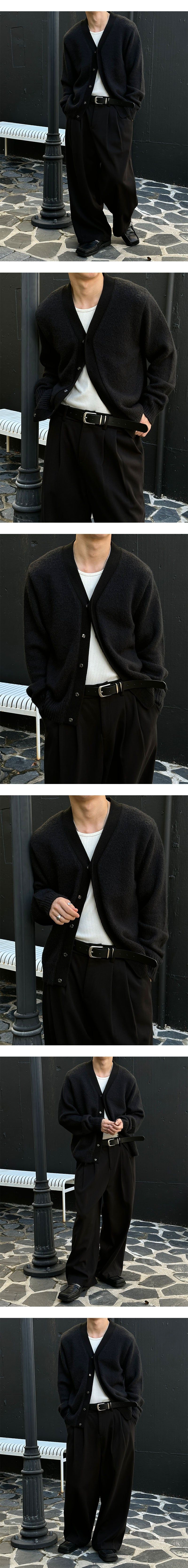 [F/W] Minimal line wool cardigan(3color)