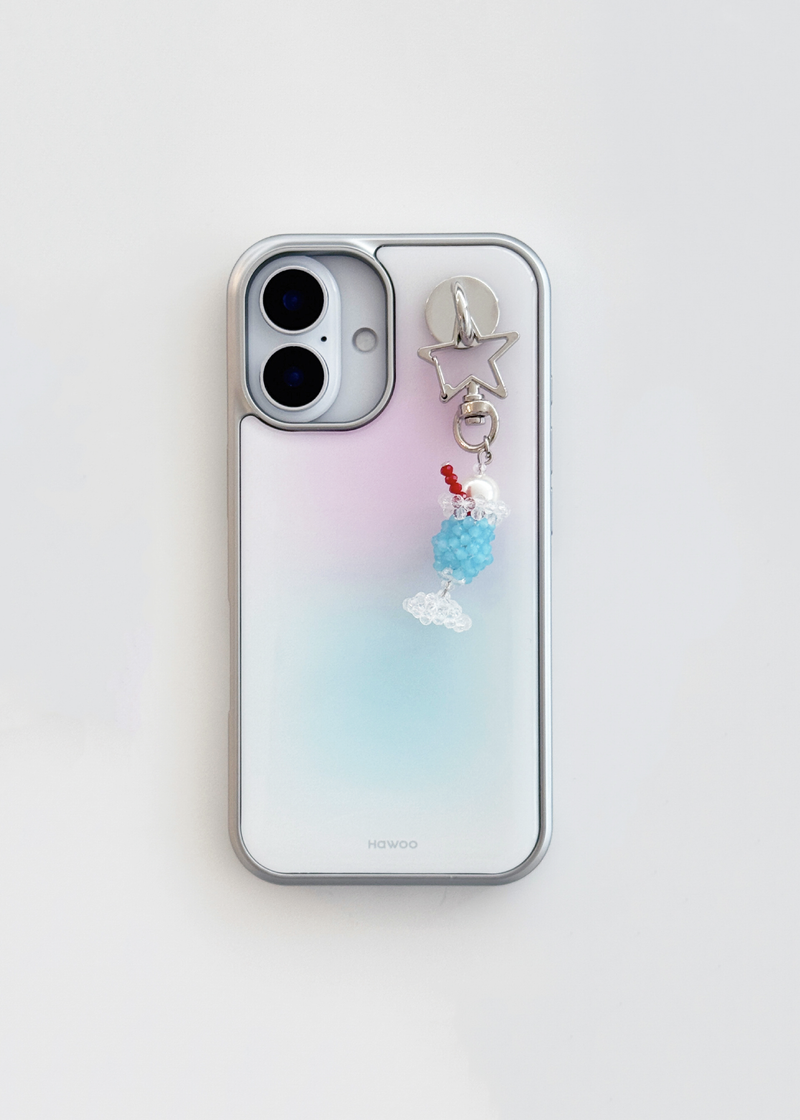 sorbet silver epoxy bumper case (berry soda)