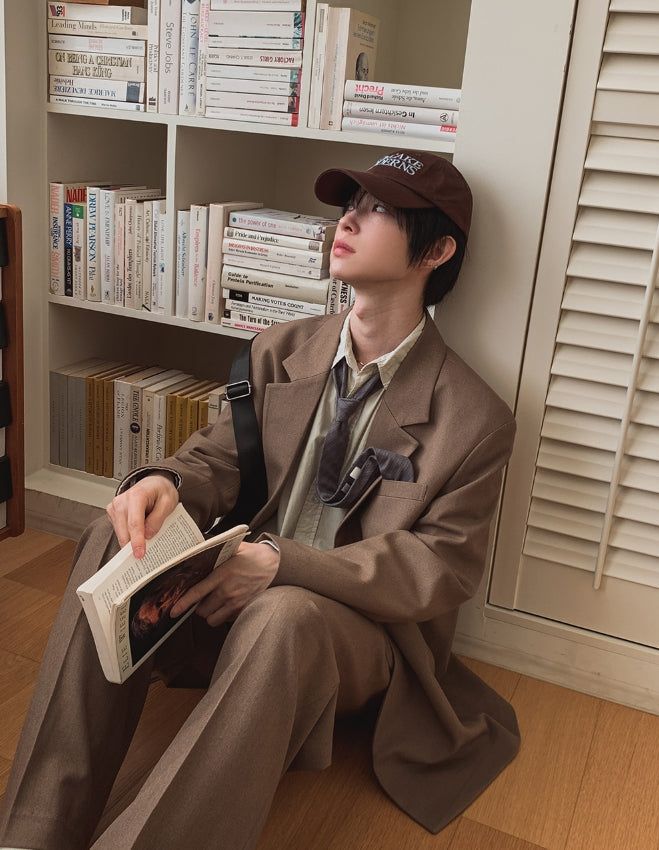 Tony Adjust Long Wide Slacks Blazer Set