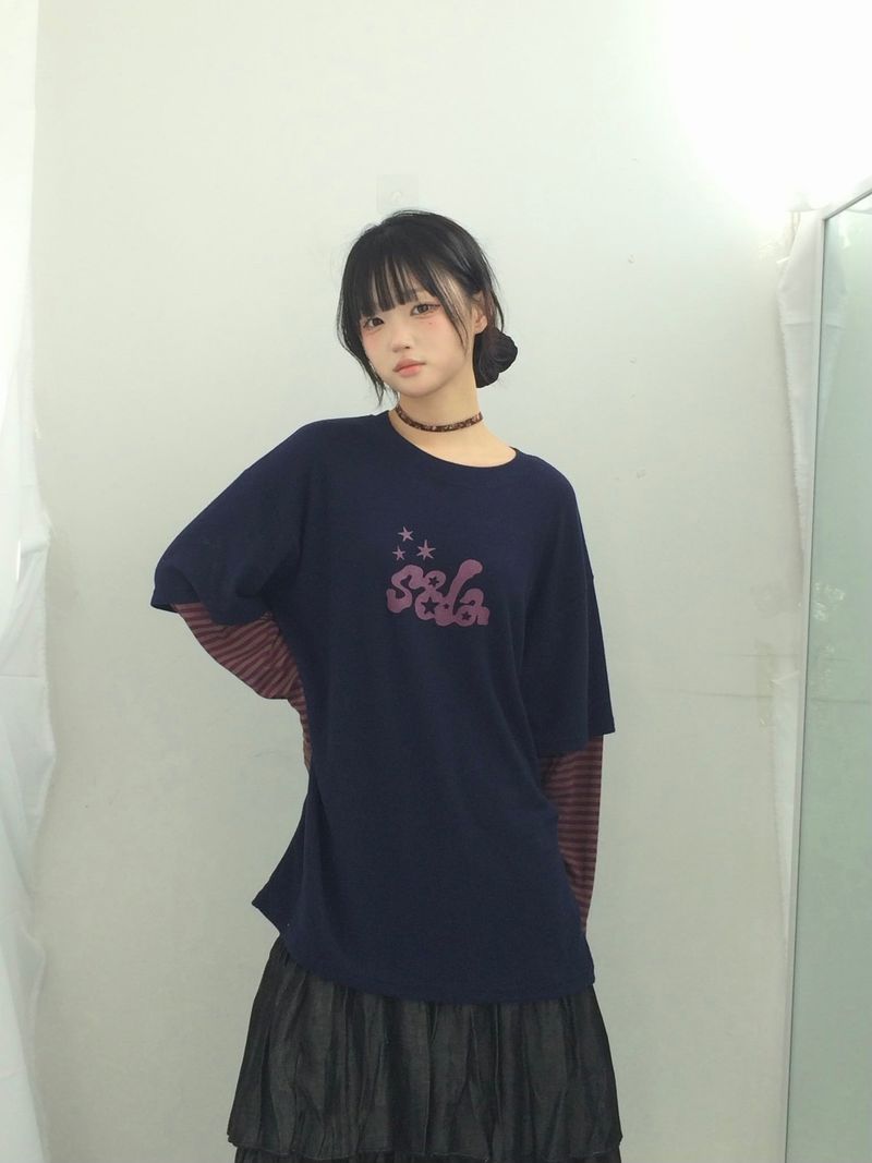 Two-tone fleece striped sleeve