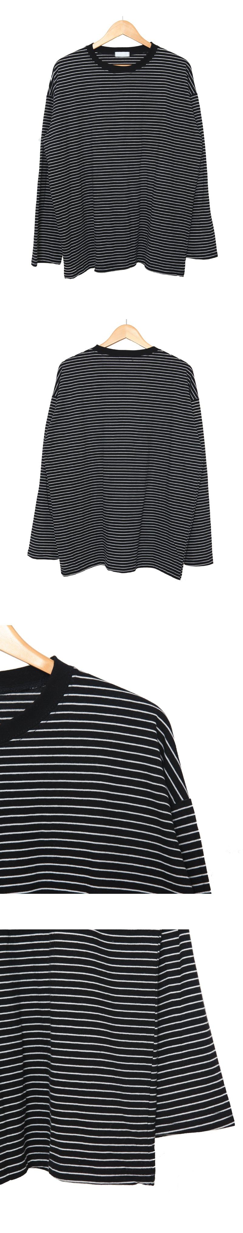 Round Striped Long Sleeve T