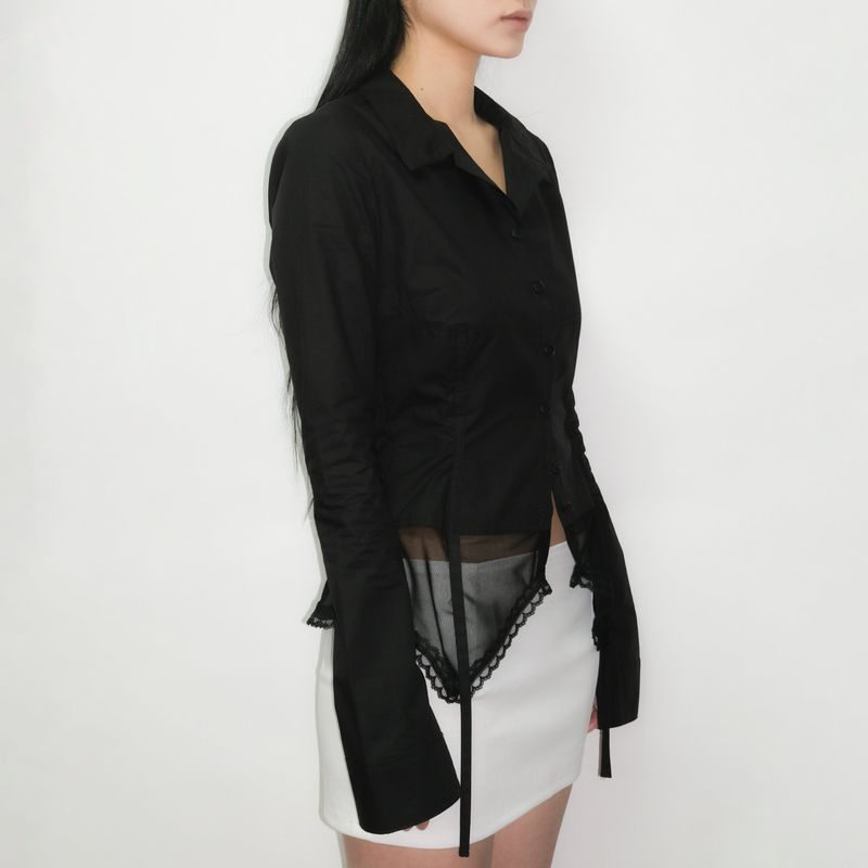 [MADE] Lace Garter Shirt 001