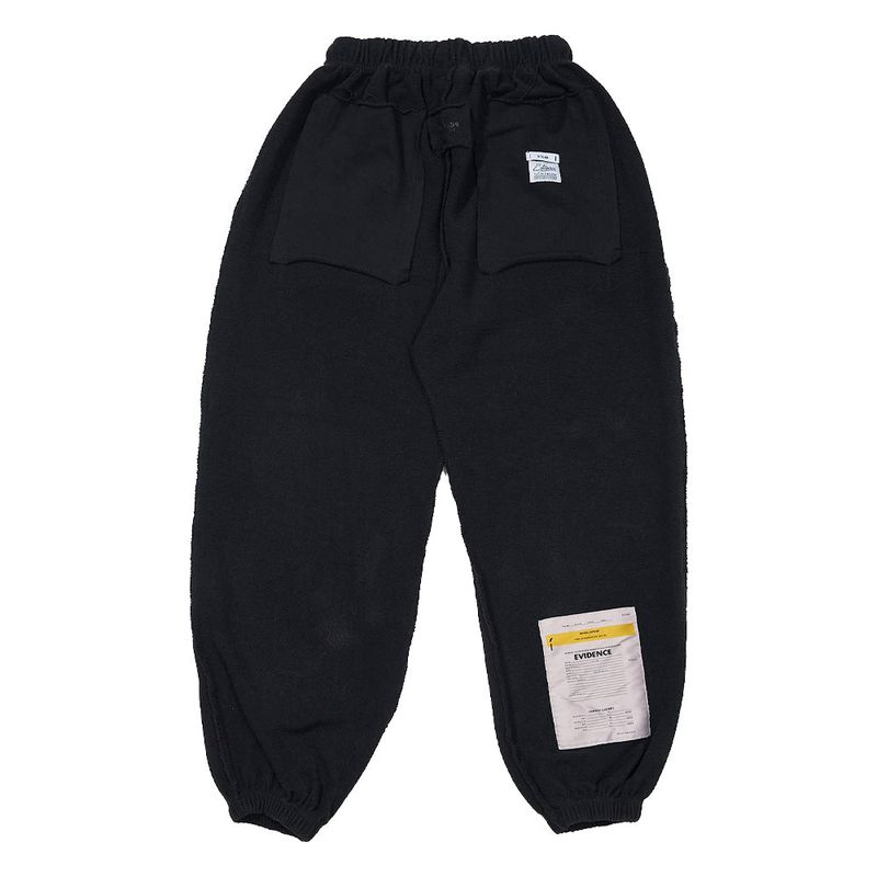 INSIDEOUT BIO-WASHED WIDE JOGGER PANTS WHITE / BLACK