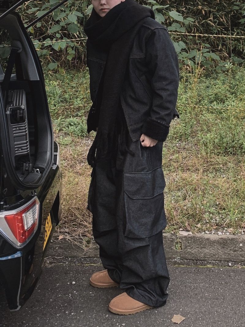 Bebe Denim Cargo Pants