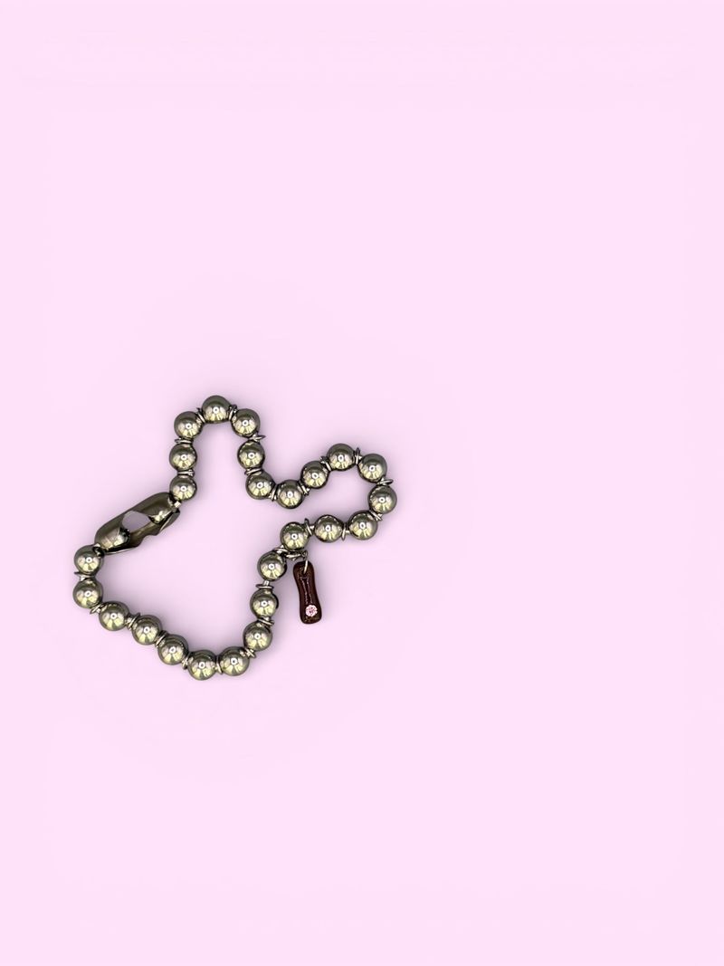 ENE（エン）の「"I"ダークピーチクラッシュカスタムネックレス*金属アレルギー対応（アクセサリー）」