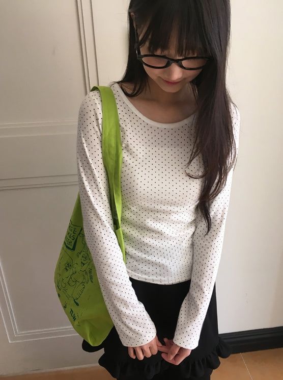 Chiro Layered Dot Long Sleeve Tee
