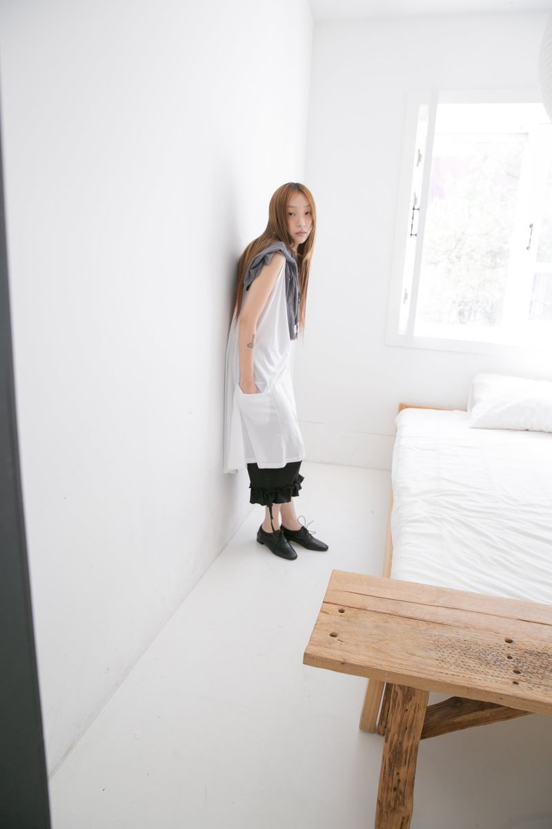 pocket deep sleeveless ops(3colors)