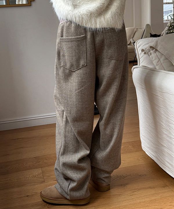 [Unisex] Viscos knit banding pants(3color)