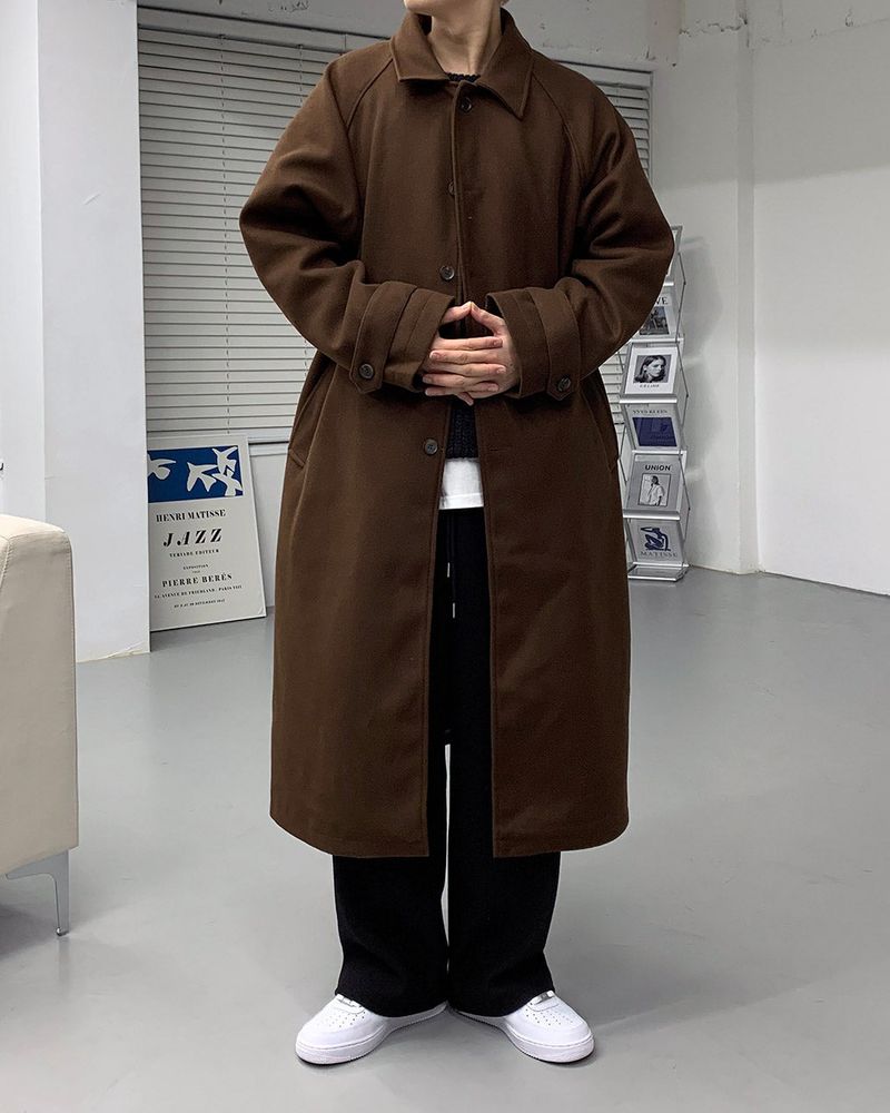 SI wool belted mac coat (3 colors)