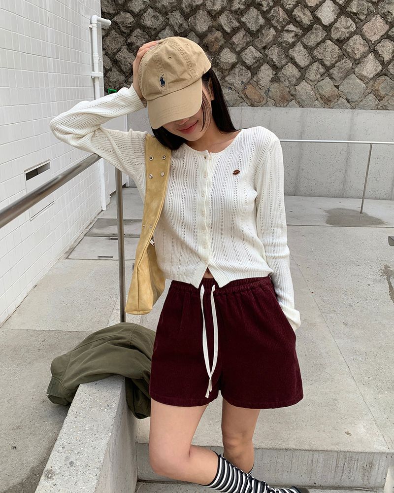[ORIGINAL] REESE PUNCHING LONG SLEEVE CARDIGAN