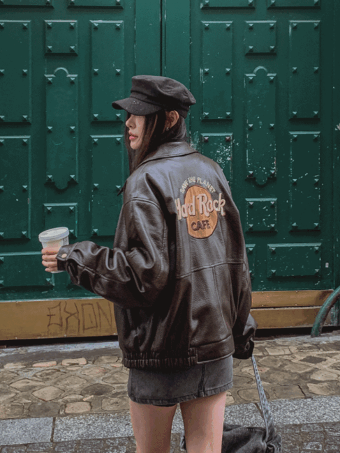 ULAN（ユレン）の「One de lock patch embroidery leather jumper（Jackets/Outerwear）」
