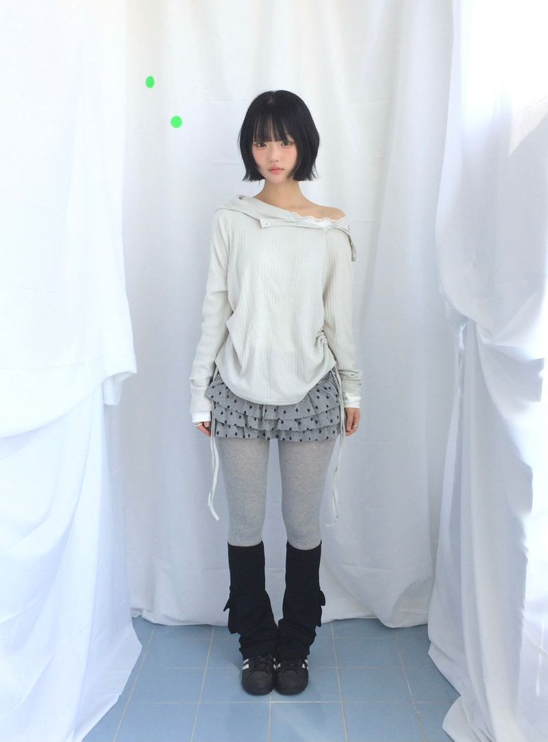 Lenny Shirring High-Neck Knitwear