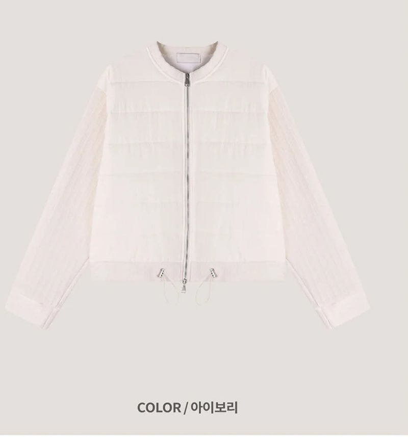 [F/W] Velvet crop padding cardigan(2color)