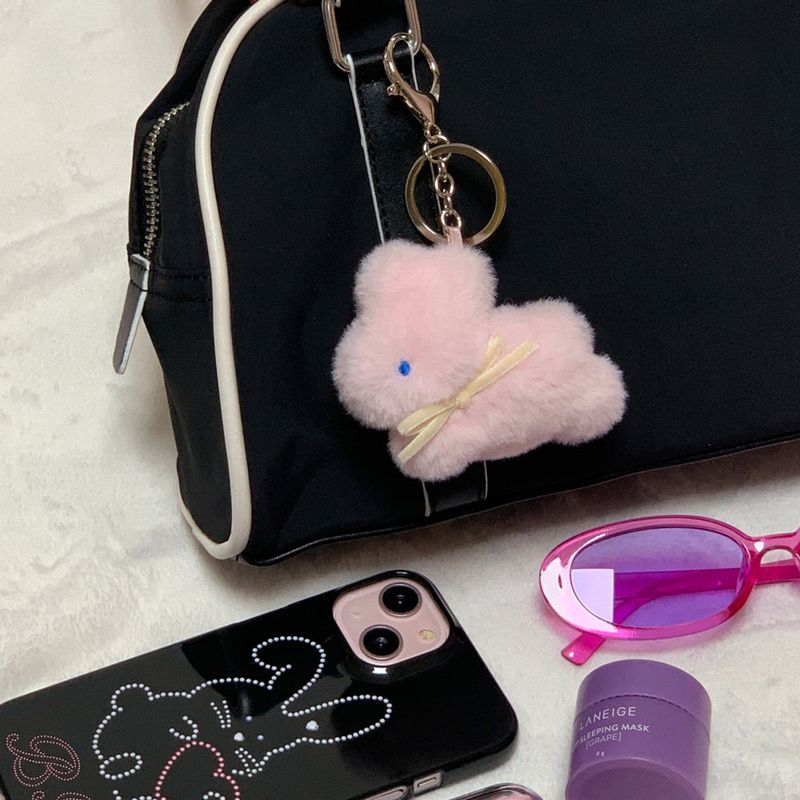 Bunny Popo Doll Keyring (strawberry sugar)