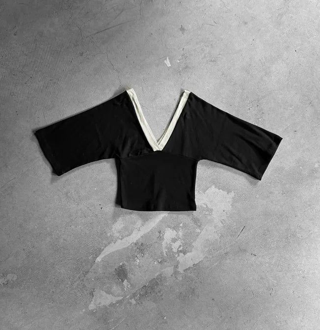 Own Color Matching Deep V-Neck Tee
