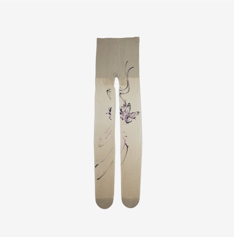 Hell Butterfly Tattoo Stockings