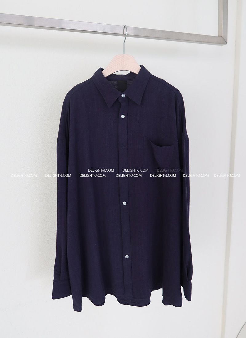 [Unisex] 6カラー オーバーサイズフィット リネンシャツ