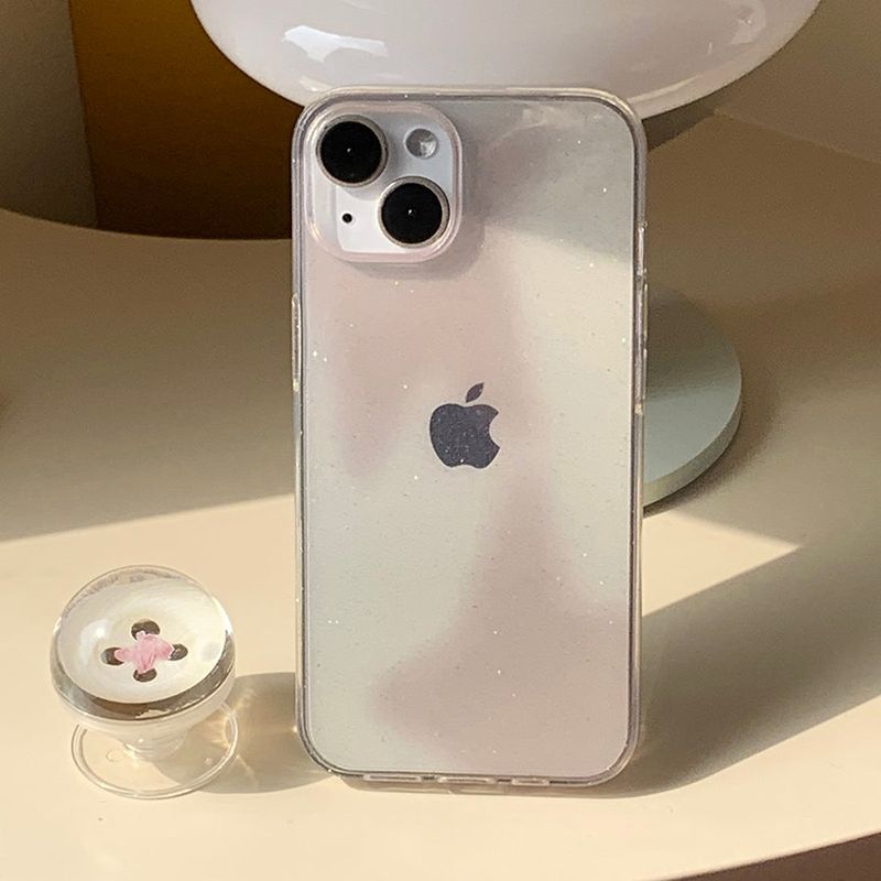 withsome（ウィズサム）の「Pink - Blur Button Phone Case Bead Tok Set_glitter（Smartphone Accessories）」