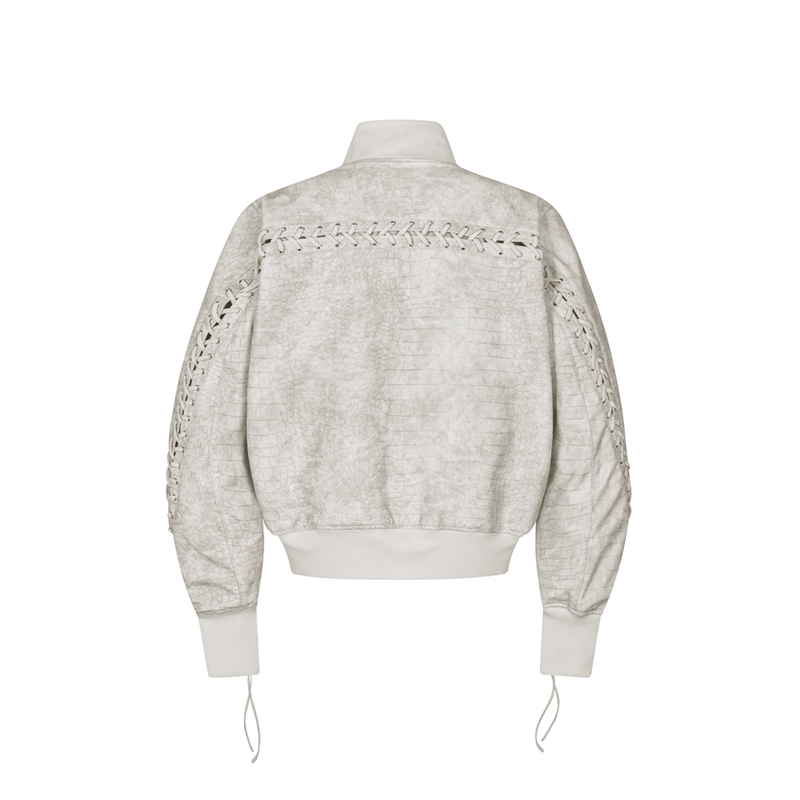 MDC STITCH OLIVE CROCODILE BOMBER
