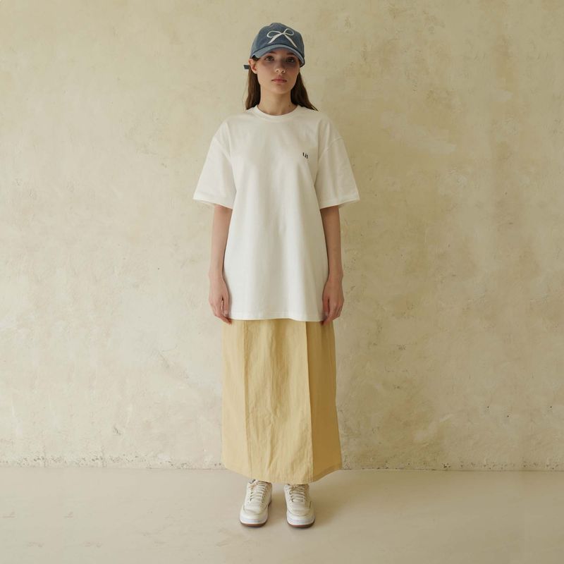 Butter Slit Nylon Zipper Skirt