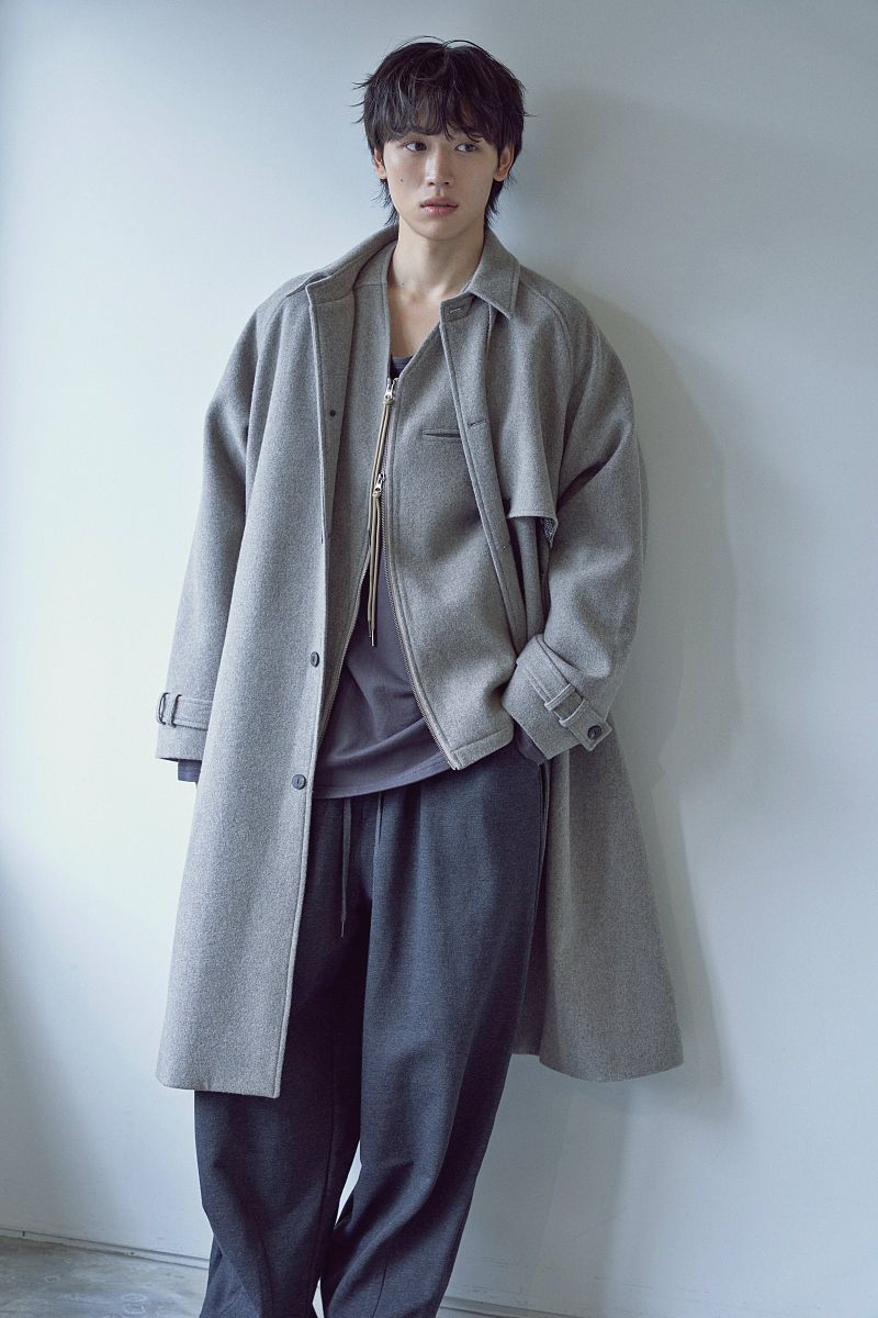 PURE-WOOL 90 BALMACAAN COAT (Khaki Beige)