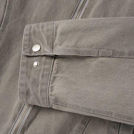 Fade Vintage Denim Biker Jacket