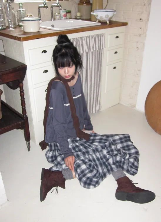 Vino Pleated Long Muffler