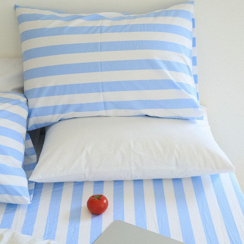 Light blue penne pillow cover 50*70
