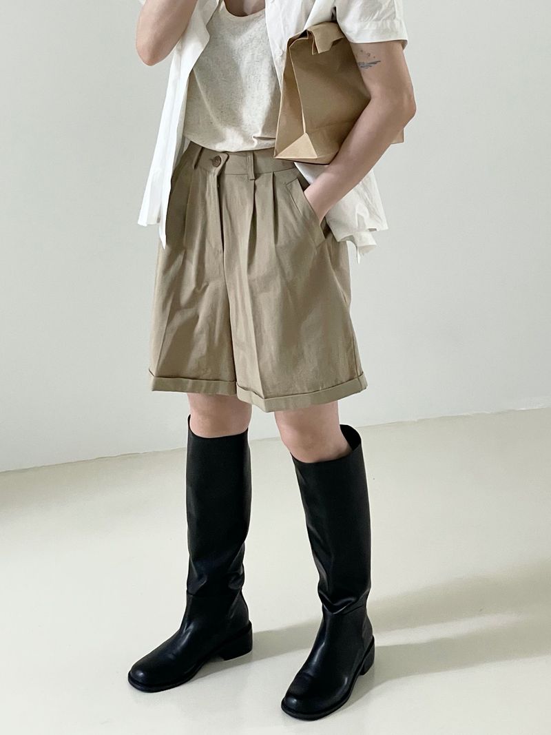 Arco iris(アルコイリス)の「Rollup pintuck mini pants(Pants)」