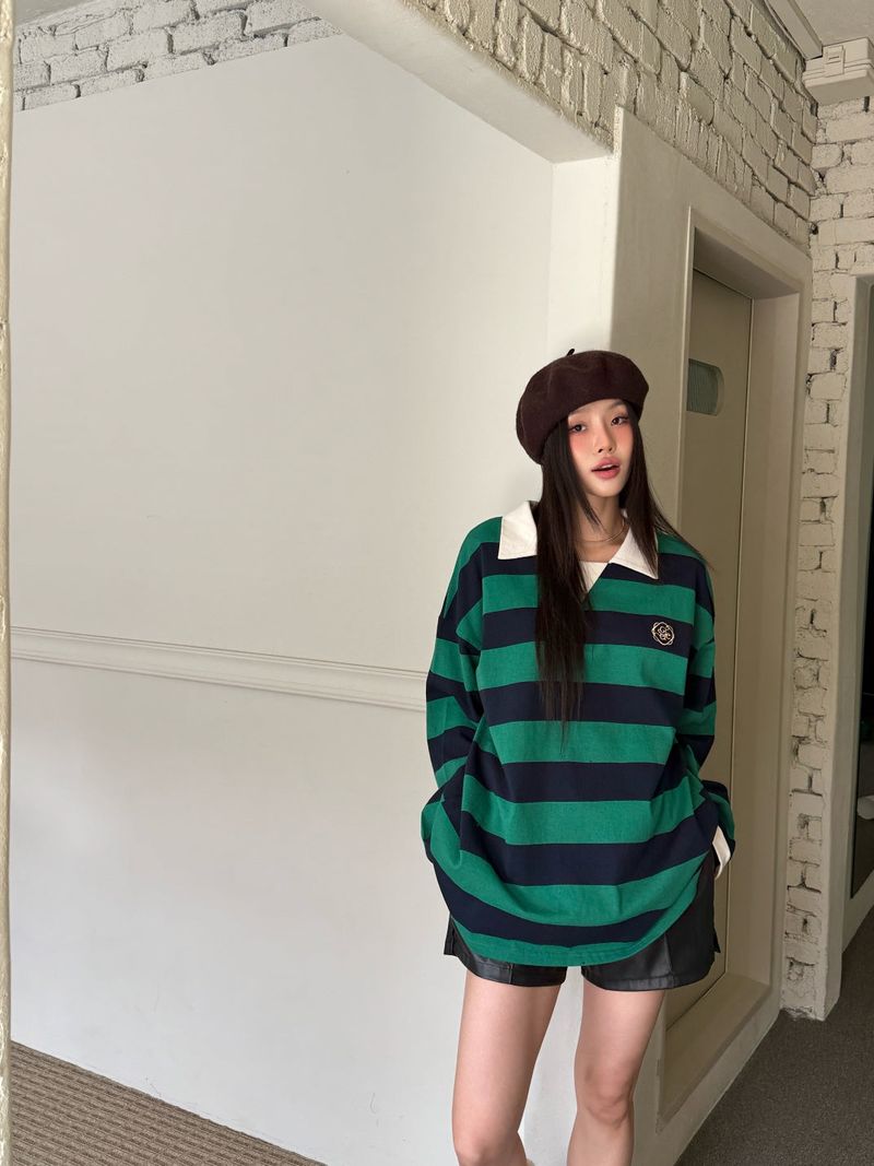 Stripe rugby T