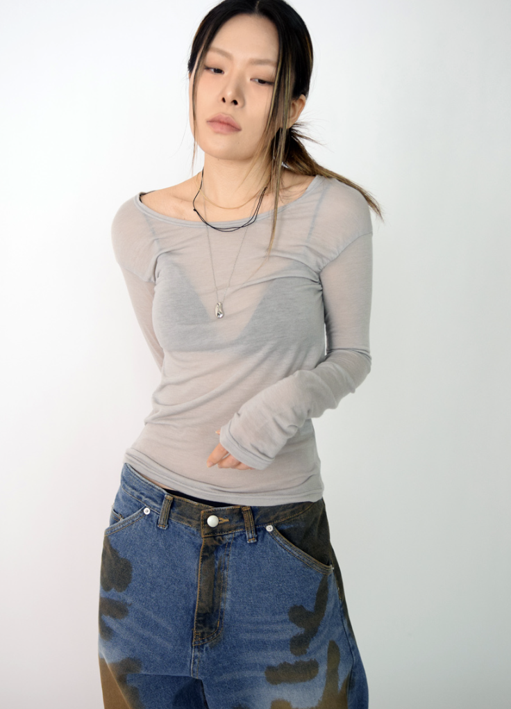 armpit shirring T(3color)