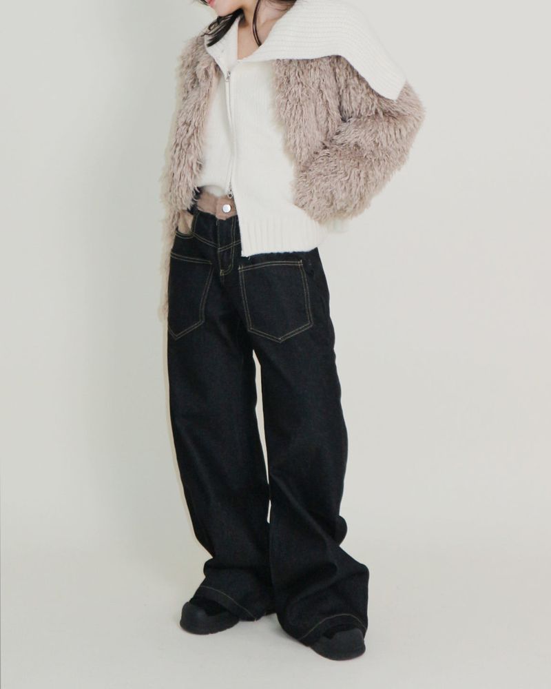 Angel Hairri Fur Bolero Short Jacket (Semi Cropped Jacket)