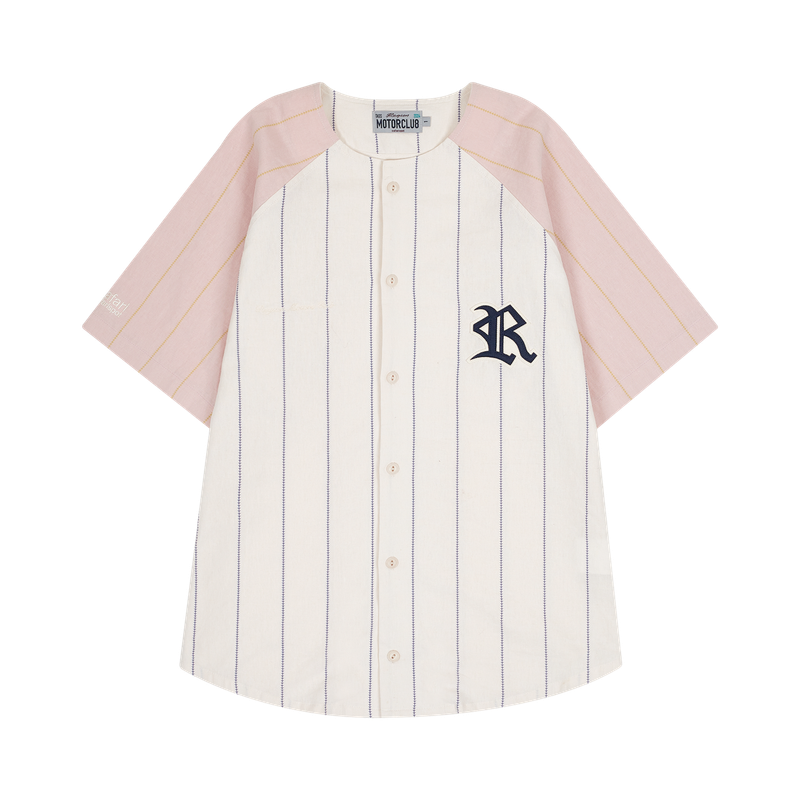REGION MOTORS CLUB BASEBALL SHIRTS (IVORY/PEACH)