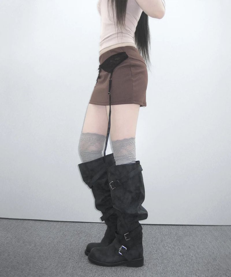 lacey garter mini sk (4colors)