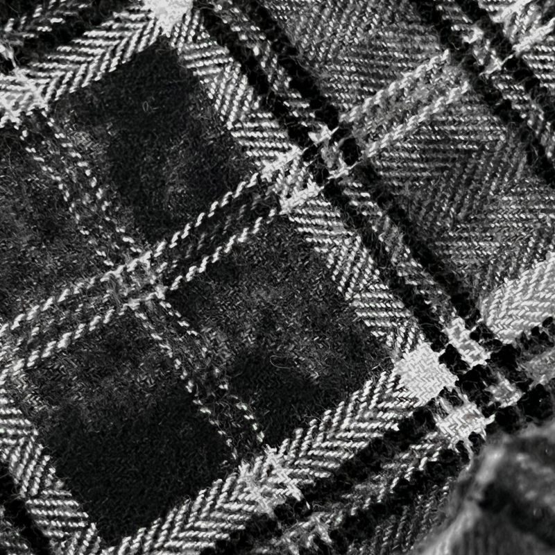 grunge burner check shirt_black