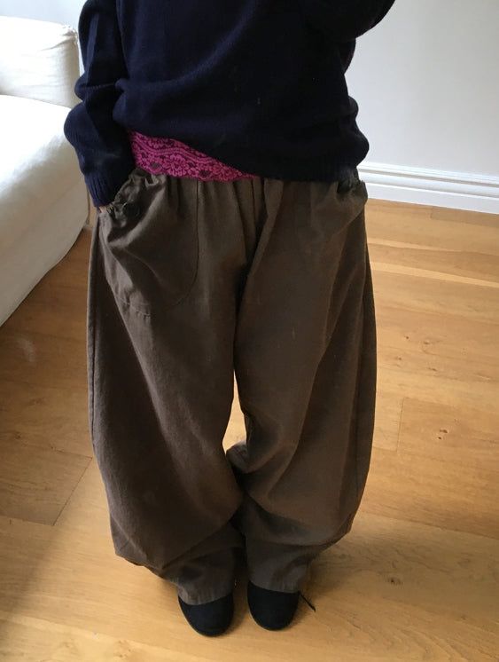 26FW★ [BAONHAUS] Poiden Balloon Banding Wide Pants