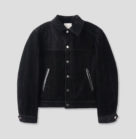 Wiles Velvet Denim Jacket