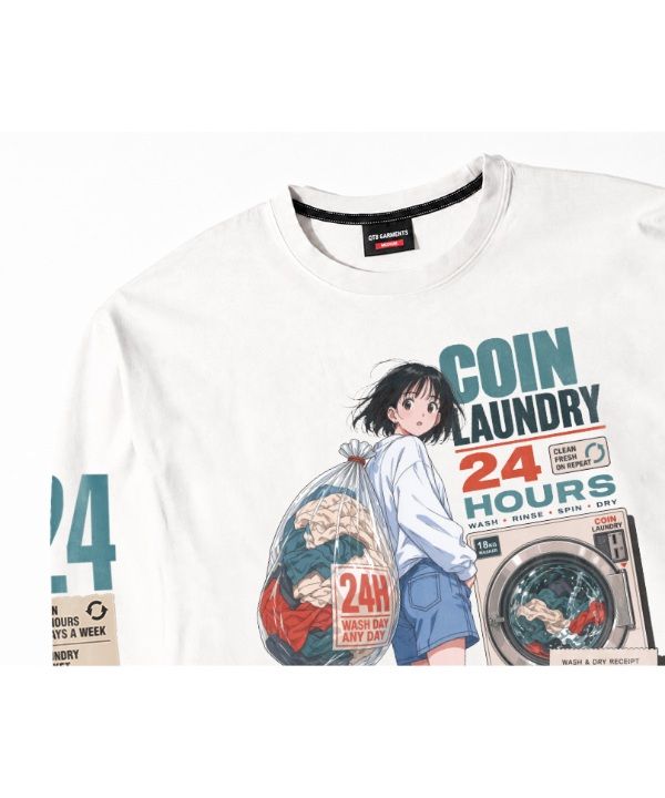 MF 24 Coin Laundry Washed Long Sleeve (Ivory)