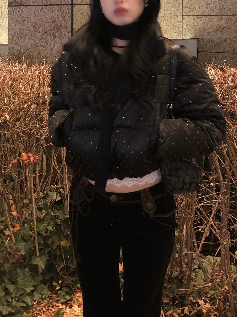 Dot Cubic Puffer Jacket