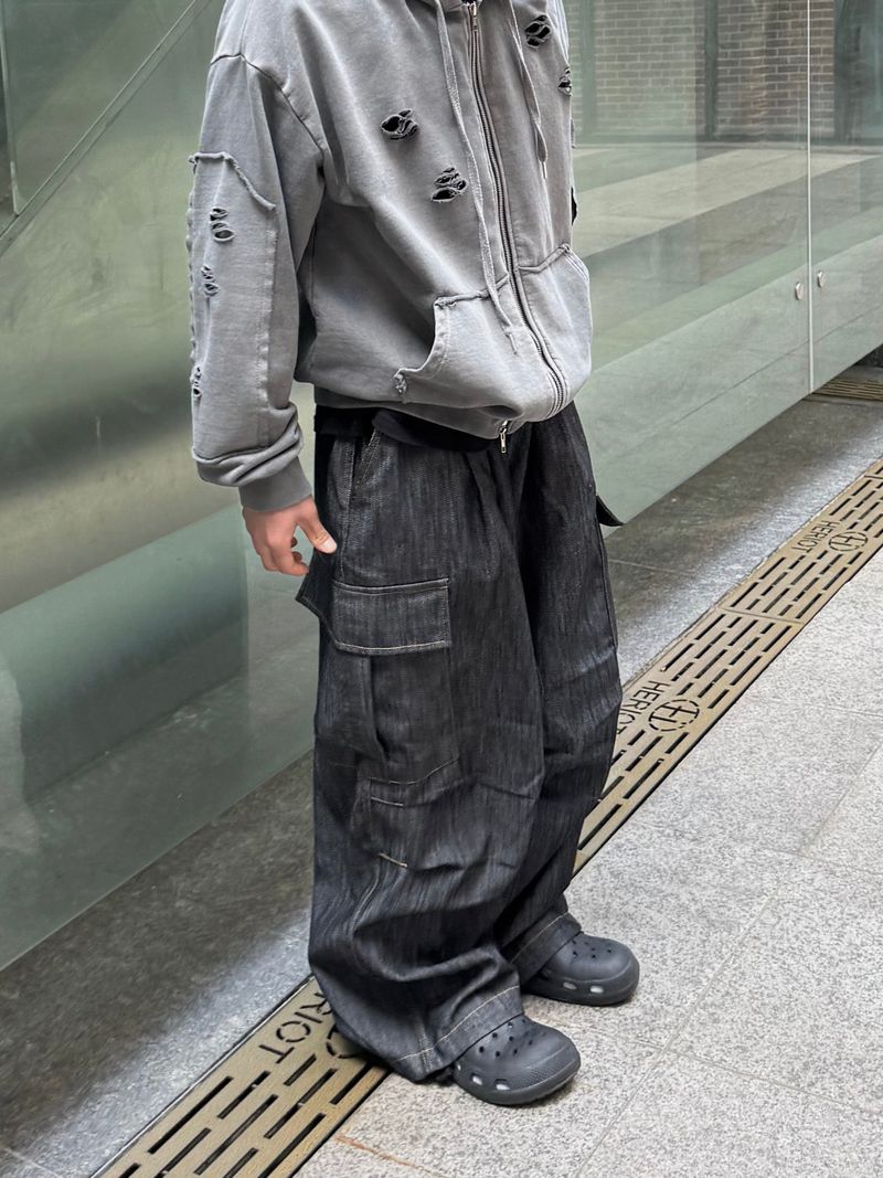 linen balloon cargo pants