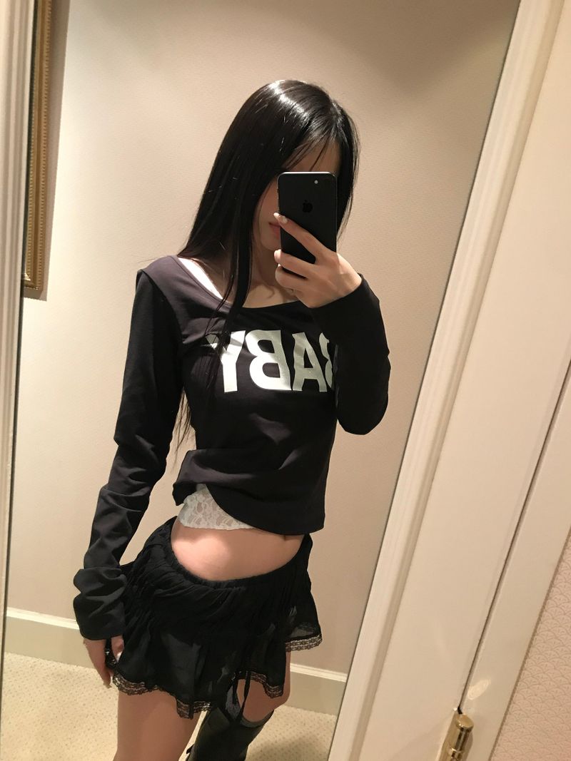 glitter-baby tight top(4 color )