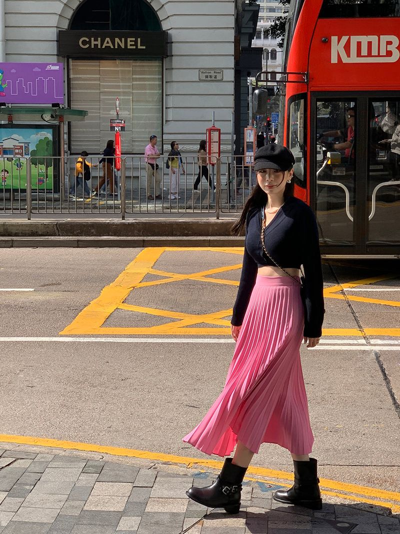 [MADE] LOVE MORE PINTUCK LONG SKIRT