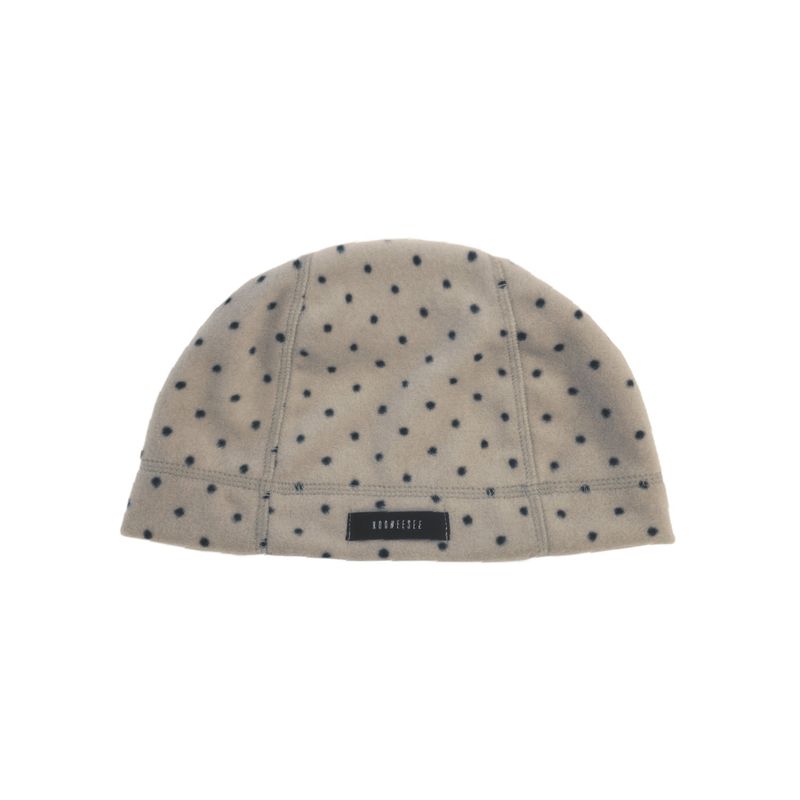 Mini Dot Fleece Beanie (grey)